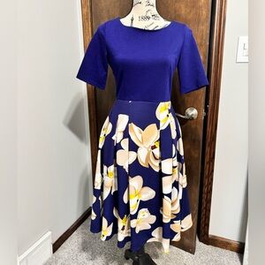 Blue Floral Dress